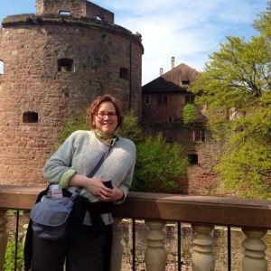 Visiting Heidelberg Castle, April 2014.